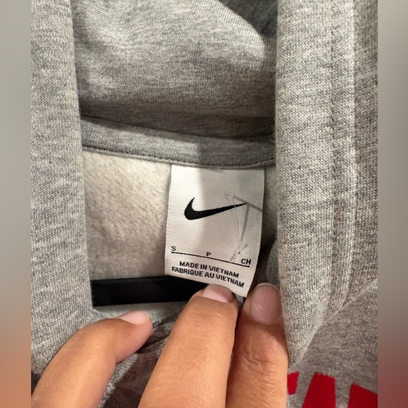 Nike Ohio State Club Fleece Pullover Hoodie Size Small Dark Heather Gray NWT - Picture 5 of 9
